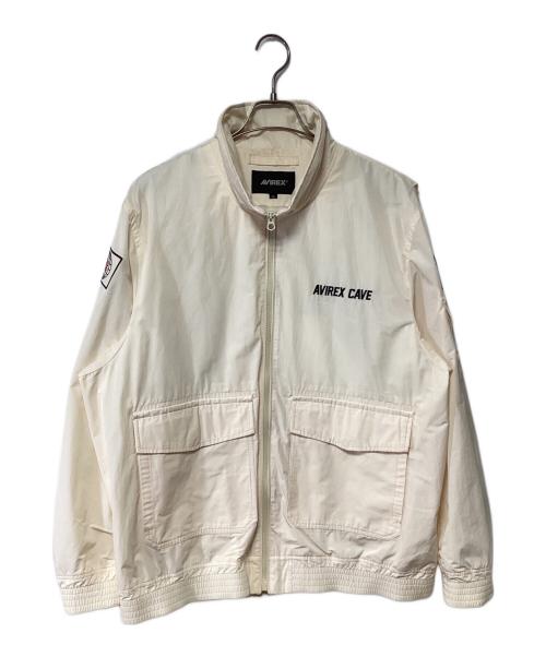 AVIREX（アヴィレックス）AVIREX (アヴィレックス) ケーブジャケット アイボリー サイズ:2XLの古着・服飾アイテム