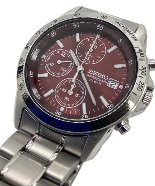 SEIKO（セイコー）SEIKO (セイコー) クロノグラフ レッドの古着・服飾アイテム