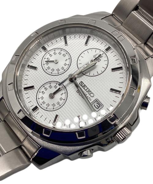 SEIKO（セイコー）SEIKO (セイコー) クロノグラフ ホワイトの古着・服飾アイテム