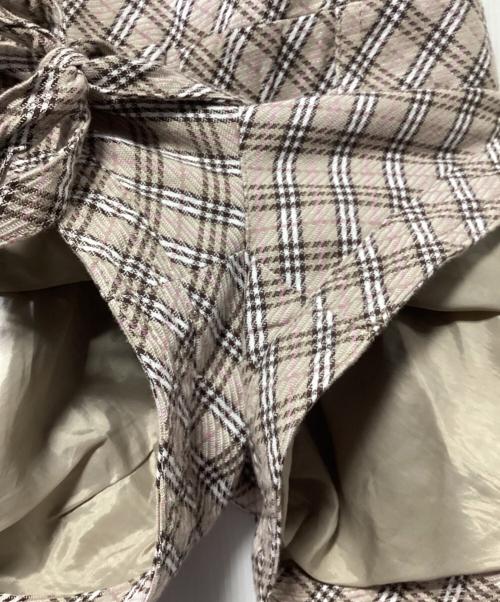 BURBERRY BLUE LABEL（バーバリー ブルー レーベル）BURBERRY BLUE LABEL (バーバリー ブルー レーベル) サロペット ベージュ×ブラウン サイズ:SIZE 38の古着・服飾アイテム