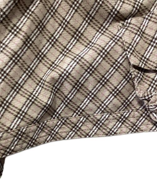 BURBERRY BLUE LABEL（バーバリー ブルー レーベル）BURBERRY BLUE LABEL (バーバリー ブルー レーベル) サロペット ベージュ×ブラウン サイズ:SIZE 38の古着・服飾アイテム
