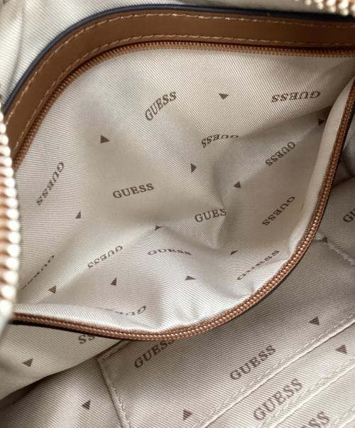 GUESS（ゲス）GUESS (ゲス) ワンショルダーバッグ インディゴ×ブラウンの古着・服飾アイテム