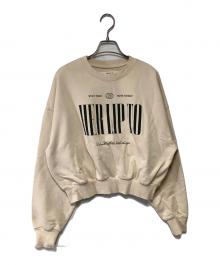 HER LIP TO（ハーリップトゥ）の古着「Cherish Oversized Sweatshirt」｜ベージュ