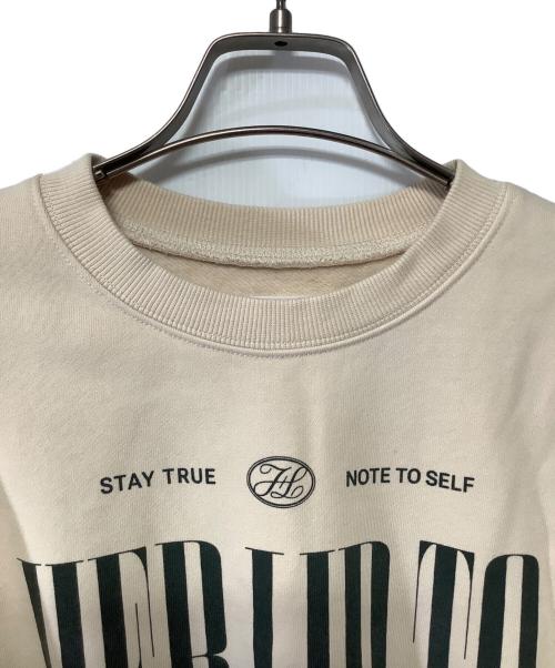 HER LIP TO（ハーリップトゥ）HER LIP TO (ハーリップトゥ) Cherish Oversized Sweatshirt ベージュ サイズ:Fの古着・服飾アイテム