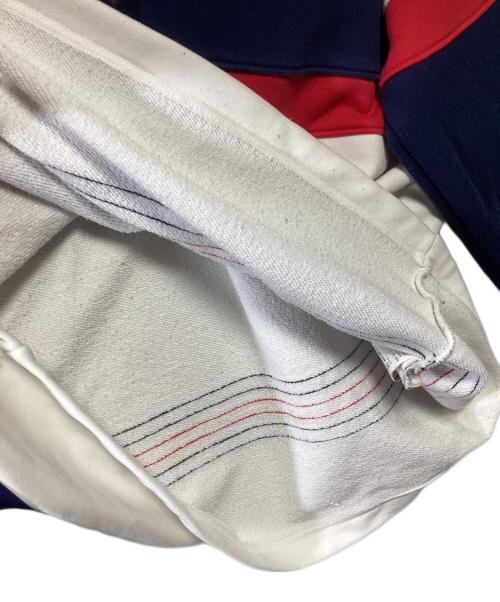 adidas（アディダス）adidas (アディダス) パーカー ホワイト×ネイビー×レッド サイズ:Lの古着・服飾アイテム