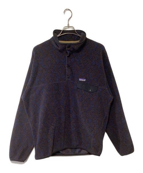 Patagonia SYNCHILLA（パタゴニア シンチラ）Patagonia SYNCHILLA (パタゴニア シンチラ) ライトウェイトシンチラスナップT ブラウン×ブルー サイズ:Lの古着・服飾アイテム