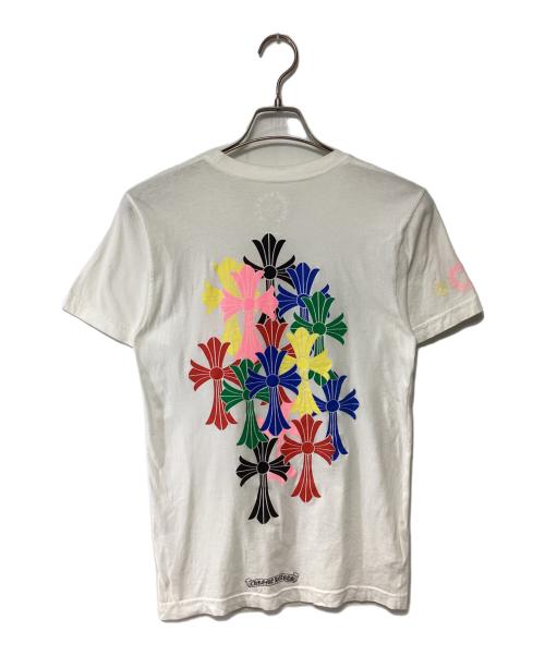 CHROME HEARTS（クロムハーツ）CHROME HEARTS (クロムハーツ) Multi Color Cemetery Cross T-Shirt ホワイト サイズ:SMALLの古着・服飾アイテム