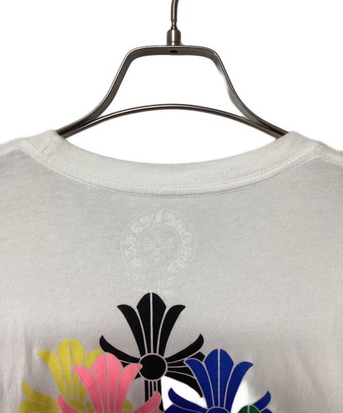 CHROME HEARTS（クロムハーツ）CHROME HEARTS (クロムハーツ) Multi Color Cemetery Cross T-Shirt ホワイト サイズ:SMALLの古着・服飾アイテム