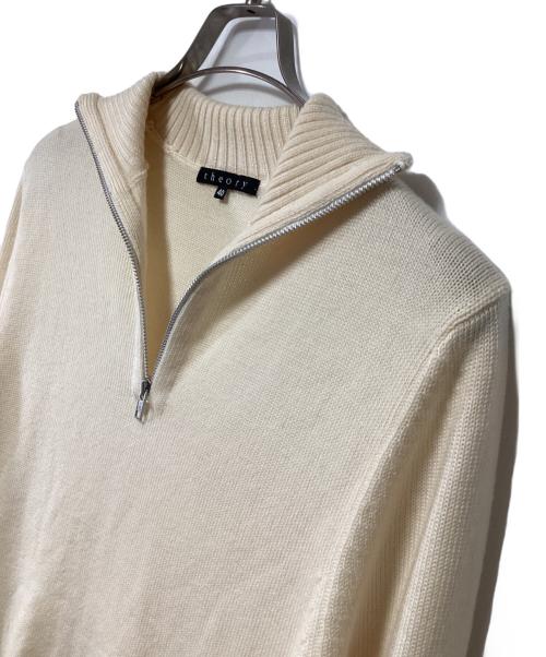 theory（セオリー）theory (セオリー) ハーフジップニット アイボリー サイズ:40の古着・服飾アイテム