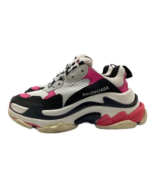 BALENCIAGA（バレンシアガ）BALENCIAGA (バレンシアガ) ダッドスニーカー ホワイト×ブラック×ピンク サイズ:24の古着・服飾アイテム