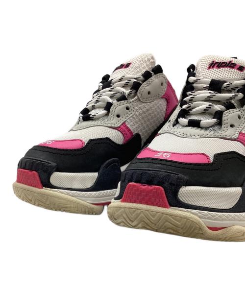 BALENCIAGA（バレンシアガ）BALENCIAGA (バレンシアガ) ダッドスニーカー ホワイト×ブラック×ピンク サイズ:24の古着・服飾アイテム