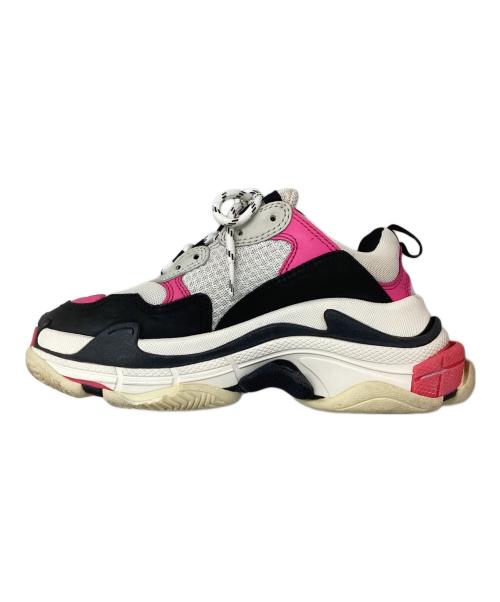 BALENCIAGA（バレンシアガ）BALENCIAGA (バレンシアガ) ダッドスニーカー ホワイト×ブラック×ピンク サイズ:24の古着・服飾アイテム