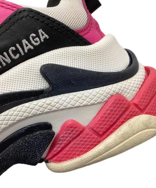BALENCIAGA（バレンシアガ）BALENCIAGA (バレンシアガ) ダッドスニーカー ホワイト×ブラック×ピンク サイズ:24の古着・服飾アイテム