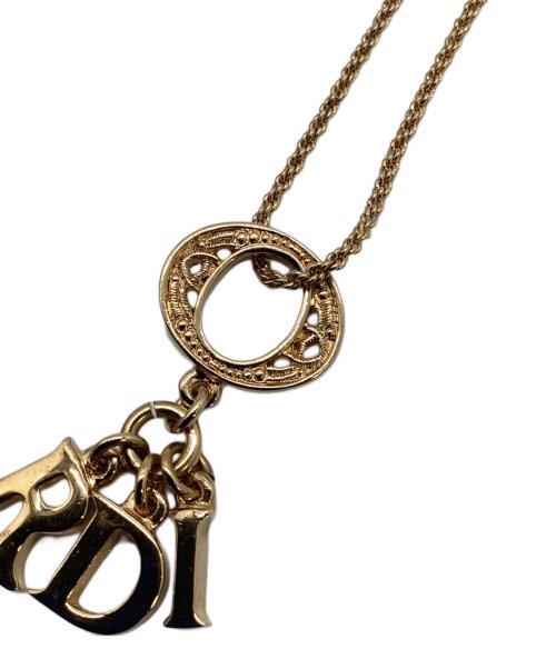 Christian Dior（クリスチャン ディオール）Christian Dior (クリスチャン ディオール) CDロゴチャームネックレス ゴールドカラーの古着・服飾アイテム