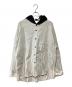 ANCELLM（アンセルム）の古着「DENIM HOODIE SHIRT」｜ホワイト×ブラック
