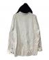 ANCELLM (アンセルム) DENIM HOODIE SHIRT ホワイト×ブラック サイズ:2：27000円