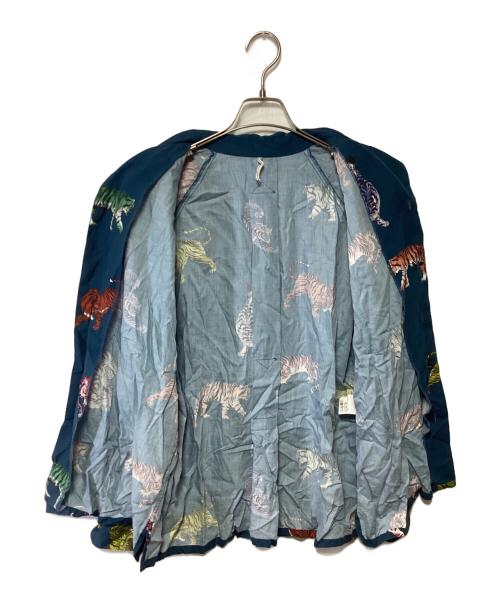 m's braque（エムズブラック）m's braque (エムズブラック) LONG SLEEVE ALOHA SHIRT ネイビー サイズ:38の古着・服飾アイテム