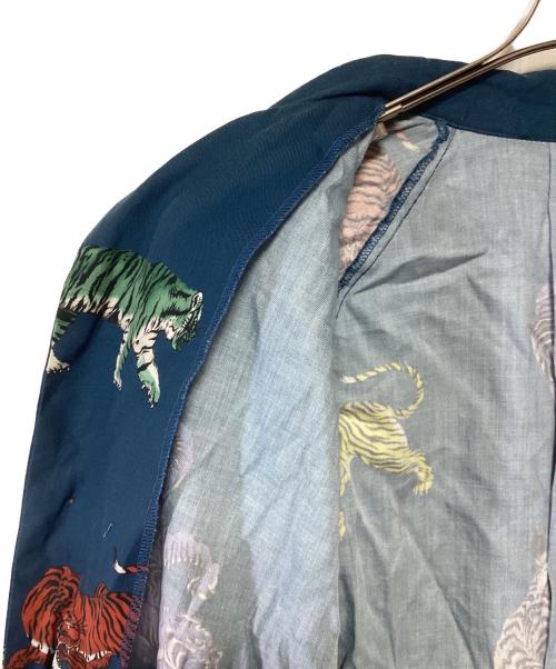m's braque（エムズブラック）m's braque (エムズブラック) LONG SLEEVE ALOHA SHIRT ネイビー サイズ:38の古着・服飾アイテム