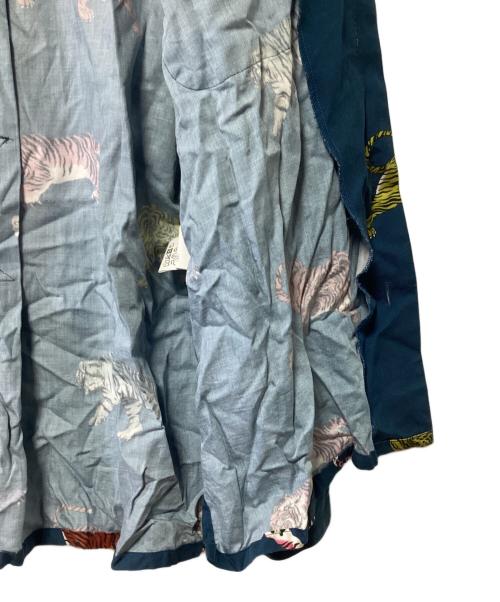 m's braque（エムズブラック）m's braque (エムズブラック) LONG SLEEVE ALOHA SHIRT ネイビー サイズ:38の古着・服飾アイテム