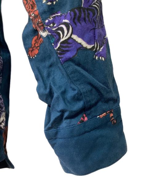 m's braque（エムズブラック）m's braque (エムズブラック) LONG SLEEVE ALOHA SHIRT ネイビー サイズ:38の古着・服飾アイテム