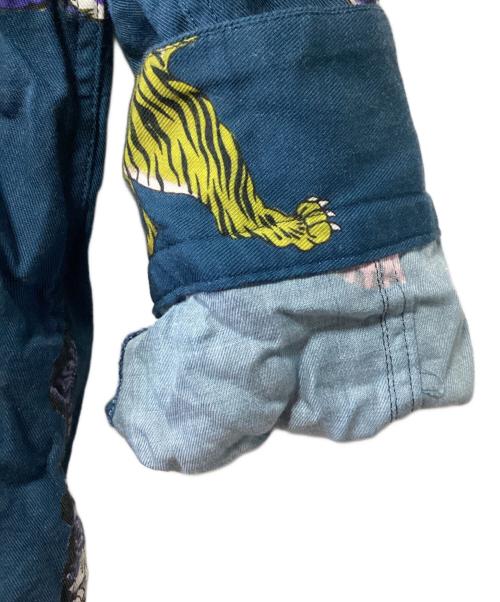m's braque（エムズブラック）m's braque (エムズブラック) LONG SLEEVE ALOHA SHIRT ネイビー サイズ:38の古着・服飾アイテム