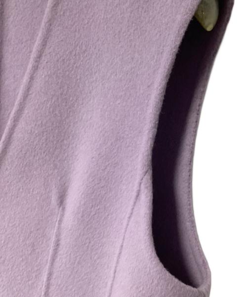 ESTNATION（エストネーション）ESTNATION (エストネーション) リバーVネックミニワンピース パープル サイズ:Fの古着・服飾アイテム