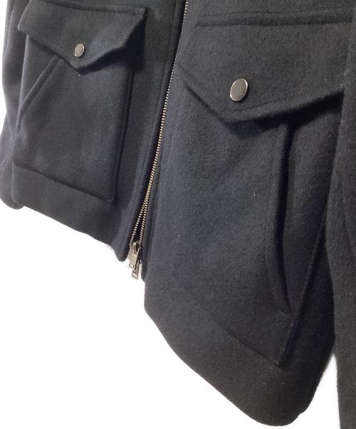 PUBLIC TOKYO（パブリックトウキョウ）PUBLIC TOKYO (パブリックトウキョウ) メルトンウールブルゾン ブラック サイズ:01の古着・服飾アイテム