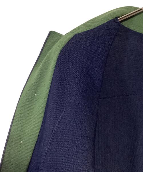 Coohem（コーヘン）Coohem (コーヘン) 薄手ニット ネイビー×グリーン サイズ:Mの古着・服飾アイテム