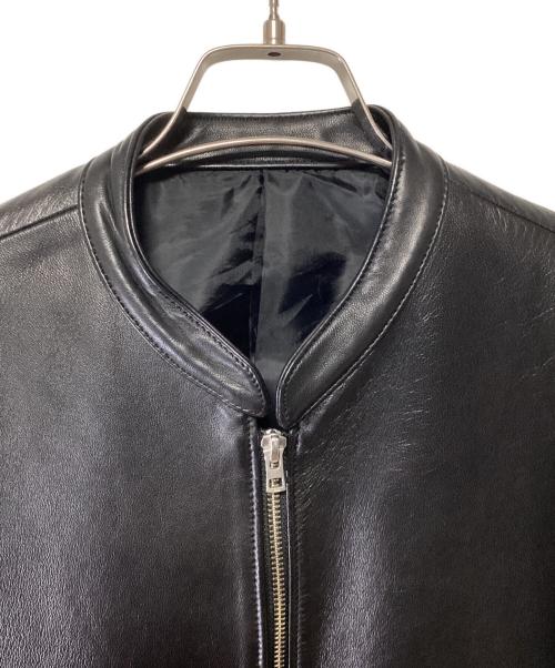 LIDnM（リドム）LIDnM (リドム) シングルライダースジャケット ブラック サイズ:Mの古着・服飾アイテム