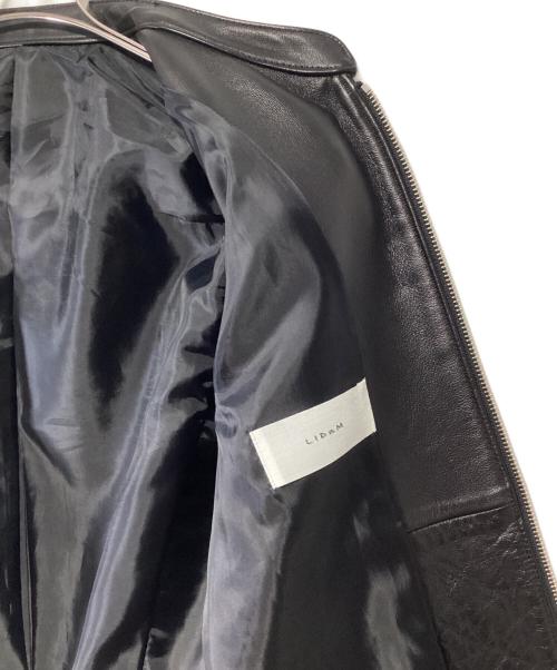 LIDnM（リドム）LIDnM (リドム) シングルライダースジャケット ブラック サイズ:Mの古着・服飾アイテム