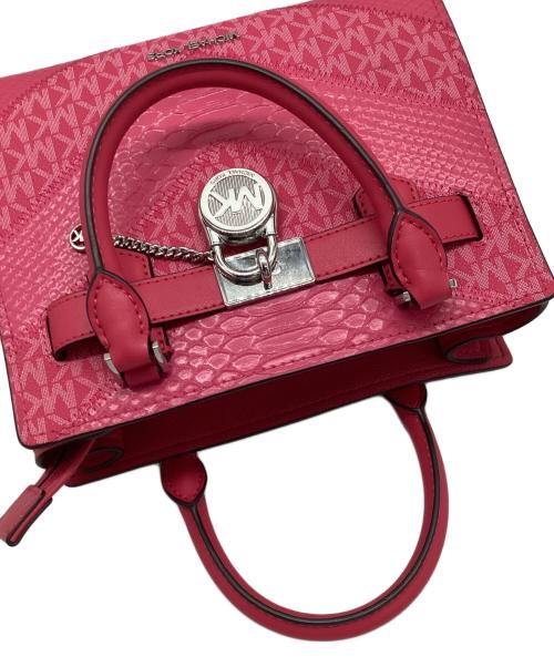 MICHAEL KORS（マイケルコース）MICHAEL KORS (マイケルコース) ハンドバッグ ショッキングピンクの古着・服飾アイテム
