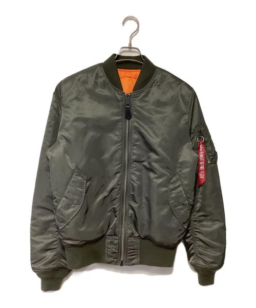 ALPHA（アルファ）ALPHA (アルファ) MA-1ジャケット カーキ サイズ:Lの古着・服飾アイテム
