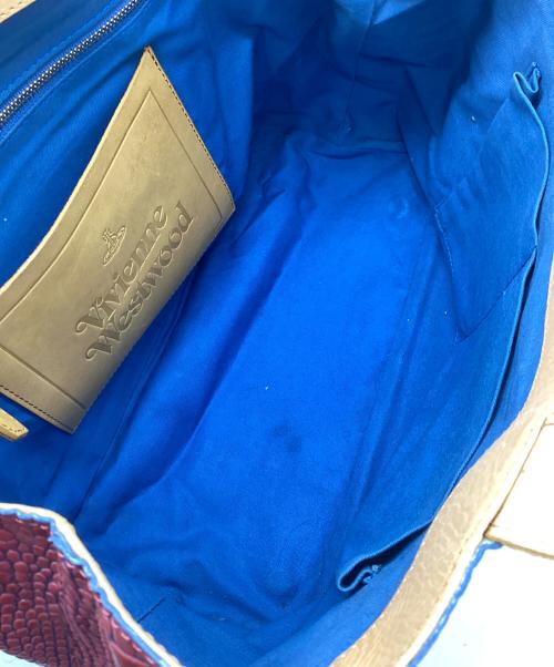 Vivienne Westwood（ヴィヴィアンウエストウッド）Vivienne Westwood (ヴィヴィアンウエストウッド) ハンドバッグ レッド×イエローの古着・服飾アイテム