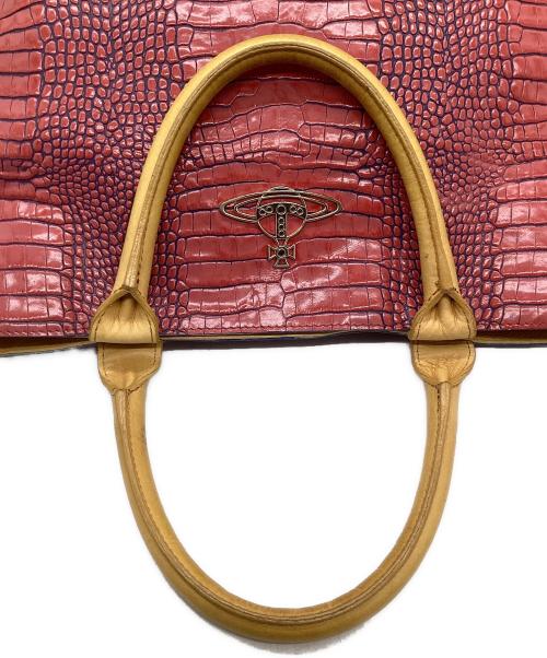 Vivienne Westwood（ヴィヴィアンウエストウッド）Vivienne Westwood (ヴィヴィアンウエストウッド) ハンドバッグ レッド×イエローの古着・服飾アイテム