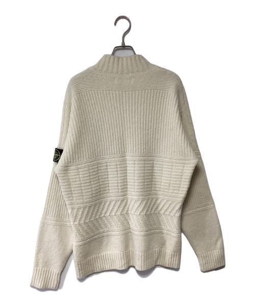 STONE ISLAND（ストーンアイランド）STONE ISLAND (ストーンアイランド) 厚手ニット アイボリー サイズ:Sの古着・服飾アイテム