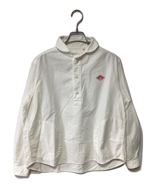 DANTON（ダントン）DANTON (ダントン) 丸襟プルオーバーシャツ ホワイト サイズ:36の古着・服飾アイテム