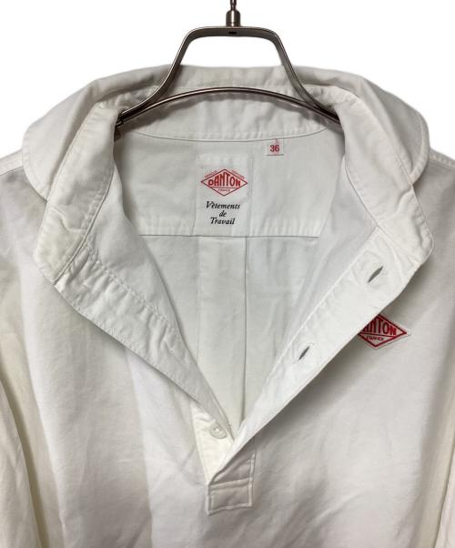 DANTON（ダントン）DANTON (ダントン) 丸襟プルオーバーシャツ ホワイト サイズ:36の古着・服飾アイテム