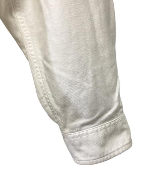 DANTON（ダントン）DANTON (ダントン) 丸襟プルオーバーシャツ ホワイト サイズ:36の古着・服飾アイテム