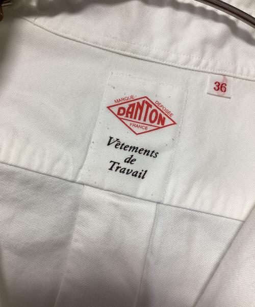 DANTON（ダントン）DANTON (ダントン) 丸襟プルオーバーシャツ ホワイト サイズ:36の古着・服飾アイテム