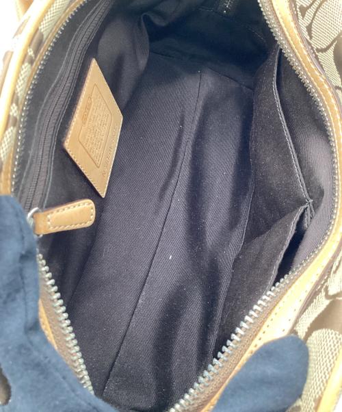 COACH（コーチ）COACH (コーチ) ミニボストンバッグ ブラウン×ベージュの古着・服飾アイテム