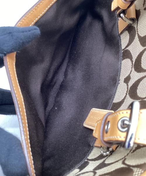 COACH（コーチ）COACH (コーチ) ミニボストンバッグ ブラウン×ベージュの古着・服飾アイテム