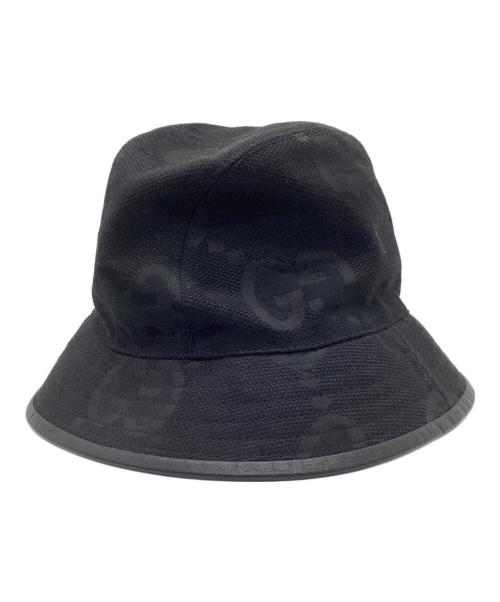 GUCCI（グッチ）GUCCI (グッチ) バケットハット ブラック サイズ:S (57cm)の古着・服飾アイテム
