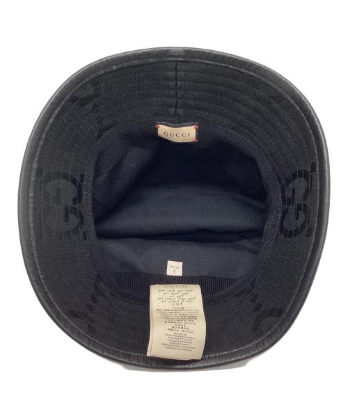 GUCCI（グッチ）GUCCI (グッチ) バケットハット ブラック サイズ:S (57cm)の古着・服飾アイテム