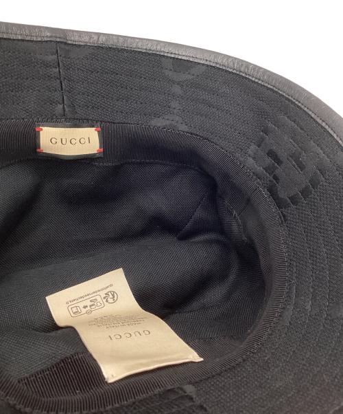GUCCI（グッチ）GUCCI (グッチ) バケットハット ブラック サイズ:S (57cm)の古着・服飾アイテム