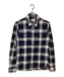 LEVI'S（リーバイス）の古着「長袖シャツ」｜ネイビー×ホワイト