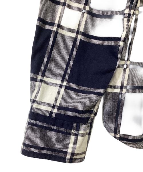LEVI'S（リーバイス）LEVI'S (リーバイス) 長袖シャツ ネイビー×ホワイト サイズ:Sの古着・服飾アイテム