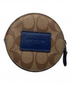 COACHコーチ）の古着「コインケース」｜ブラウン×ブルー