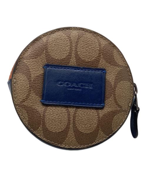 COACH（コーチ）COACH (コーチ) コインケース ブラウン×ブルーの古着・服飾アイテム