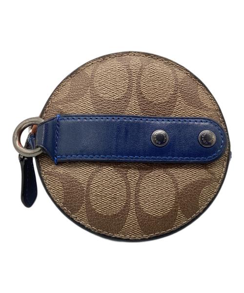 COACH（コーチ）COACH (コーチ) コインケース ブラウン×ブルーの古着・服飾アイテム