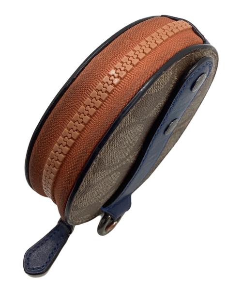 COACH（コーチ）COACH (コーチ) コインケース ブラウン×ブルーの古着・服飾アイテム